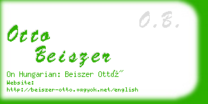 otto beiszer business card